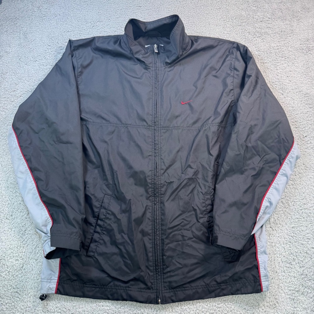 Nike‎ Men's Black Full Zip Lightweight Track Jacket Athletic Casual Size L